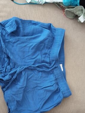 LOFT Blue Elastic Waist Casual Shorts